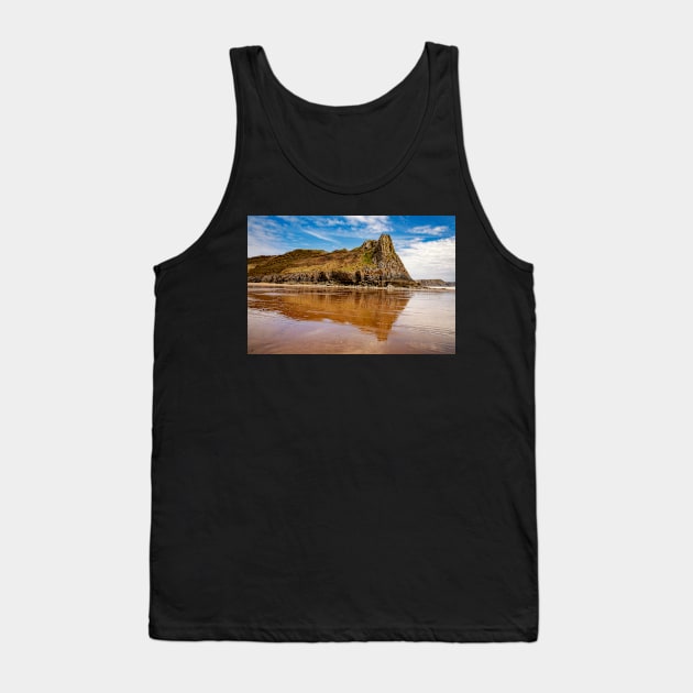 Great Tor and Tor Bay, Gower, Wales Tank Top by dasantillo